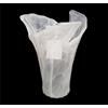 Tammaro Home Vaso in Vetro di Murano Bianco Modello Vortice by