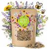 HAPPY SEED Semi di prato fiorito per un colorato pascolo per le api - miscela di semi di fiori selvatici colorati e ricchi di nettare per api e farfalle (incluso eBook 0) (100g (per min. 50m²))