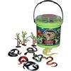 Wild Republic Adventure Bucket Mini Serpente, Secchielli Con Set Per Giocare Serpente, Animali Di Plastica, Regali Per Bambini, Perfetti Per Il Gioco Interattivo