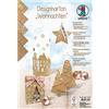 URSUS Cartone di Design Natalizio, 5 Fogli di cartoncino da 250 g/mq, DIN A4, Colori Assortiti in 5 Motivi, Stampato su Un Lato e Decorato con Pellicola, per Decorazioni, Confezioni Regalo e Biglietti