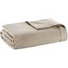 Madison Park Coperta traspirante in 100% cotone egiziano, per letto, divano e divano, doppio, color kaki