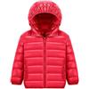 MISSMAO Piumino Bambini Giacca Sportiva di Piuma Ragazzi Ragazze Bimba Bambina Imbottita Cappotto a Vento Impermeabile Rosso 6 Anni