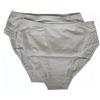 RAGNO Confezione 2 Slip Donna Cotone Fly Slip Medio Bordato Liscio Bipack Articolo 07180Q Fly Slip Medio, 010B Bianco, S