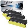 alphaink 3 Toner compatibile con Brother TN-2000 per stampanti Brother DCP-7010 DCP-7020 DCP-7025 Fax-2820 Fax-2820 Fax-2920 HL-2020 HL-2032 HL-2070 HL-2050 MFC-7220 MFC-7225 MFC-7420 MFC-7820