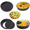 Zillary 4 Pezzi Stampo Crostate, Antiaderente Teglia Crostata, Teglia Crostata, Teglia per Quiche Tartellette, Crostate al Cioccolato, Torte, Prodotti da Forno in Cucina Casalinga (12 cm / 4,72 Pollici)