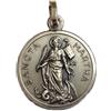 I G J Medaglietta Santa Marta In Argento Massiccio 925-925 Sterling Silver Saint Martha Medal