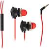OZONE GAMING GEAR Cuffie In-Ear Heat X30 -OZHEATX30- Cuffie audio stereo, microfono integrato, telecomando, ricezione chiamate in vivavoce, microfono da gioco rimovibile, nero
