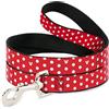 Buckle-Down Buckle Down Disney Minnie Mouse Pois/Mini Silhouette Rosso/Bianco Cane guinzaglio 2,5 cm di Larghezza