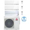 Mitsubishi Climatizzatore Condizionatore Mitsubishi Kirigamine Zen Bianco + Kirigamine Style Bianco Perla Wifi Trial Split Inverter 7000 + 7000 + 9000 BTU con U.E. MXZ-3F54VF classe A+++ /A++ NOVITÁ