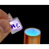 Helium Gas Sample Low Pressure Helium Rarefied Glass Cube 10mm 99.9% Pure
