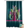Douceur d'Intérieur Marty - Tenda da doccia con ganci, multicolore, 180 x 200 cm