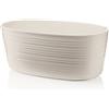 Guzzini - Tierra, Portavaso Multiplo Piccolo in Plastica Riciclata - Bianco Latte, 15,4x29,2xh11,8 cm | 3 lt - 196201156