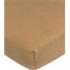 Meyco Home Basic Jersey lenzuolo singolo matrimoniale (lenzuolo con qualità di morbido jersey, in 100% cotone, traspirante, dimensioni: 160 x 200 cm), toffee