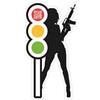 Il Semaforo STICKER ADESIVO NERO E BIANCO CON LOGO IL SEMAFORO