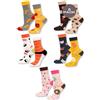 soxo Calzini Donna Divertenti Lunghi Colorati Calze Donna Cotone Invernali 35-40 5 Paia
