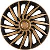 AUTO-STYLE AutoStyle Set di 4 Copricerchi Kendo 13 Pollici Nero/Oro