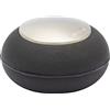 WAGNER Fermaporta ROTONDO - Diametro Ø 30 x 17 mm I Fermaporta a pavimento da avvitare I Fermaporta di design in zinco pressofuso satinato con effetto inox e gomma termoplastica - 15517711