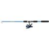 SHAKESPEARE Firebird Tele - Canna da pesca telescopica e mulinello - Attrezzatura da pesca portatile - Pre-primer con lenza pronta per la pesca, blu/nero, 2.13m /10-25g
