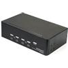 StarTech.com DisplayPort KVM - 4 port - 4K 60Hz - Dual Monitor KVM - DisplayPort