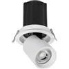 Faro LED da Incasso 30W Orientabile CCT Foro Ø120mm 60° Bridgelux LED Colore Bianco Variabile CCT