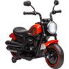 HOMCOM Moto Elettrica Bambini 18-36 Mesi, Rotelle Stabili, Fanale Luminoso, 76x42x57 cm - Rosso e Nero|Aosom