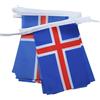 AZ FLAG Ghirlanda 6 Metri 20 Bandiere Islanda 21x15cm, Bandiera Islandese 15 x 21 cm - Festone Bandierine