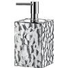GEDY G-New Martina, Dispenser Silver, Dosatore Sapone Bagno Realizzato in Acciaio Inox e Cromall, Misure 16X7,5X7,5 CM e Peso 0,388 kg, Design R&S, 2 Anni di Garanzia, Unica