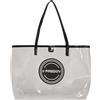 Freddy Borsa shopper in pvc trasparente con logo tondo