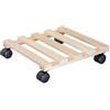 WAGNER 20033501 Carrello per Piante, (L) 34 x (L) 34 x (A) 8 cm, dur, Naturale