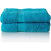 Glart - Set di asciugamani premium in spugna, disponibili in 6 colori e 5 dimensioni, composto da 2 teli doccia da 70x140 cm, turchese