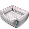 LUBEN Divano Spring Chevron Nuovo M Grigio/Rosa, Nero