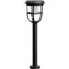 Philips LED Radii Paletto Solare Ultra Efficiente a Collegamento Automatico, Luce Bianca Naturale, 1.3W, Sensore di Movimento, IP44, Nero