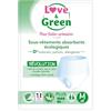 Love & Green - Biancheria intima assorbente per adulti ipoallergenica ed ecologica Plus Taglia M x8 - Donne e Uomini
