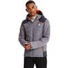 Regatta Dare2b Maxim - Giacca da sci e snowbard da uomo impermeabile e traspirante trapuntata Silhouette High Loft isolata, con gonna da neve e cappuccio con visiera impermeabile, alluminio/grigio ebano, XXXL