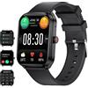 LIGE Smartwatch Uomo con Chiamata Bluetooth, 1.93'' HD Orologio intelligente Smartwatch con Assistente Vocale Monitor del Sonno/Frequenza Cardiaca/SpO2, IP67 Impermeabile Podometro Calorie Android iOS