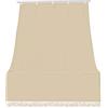 IlGruppone Tenda da Sole Tessuto Resistente per Balcone con Anelli Lavabile a Caduta - Beige - 140x350 cm