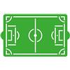 Decora 9270972 Stencil decorativo Campo Di Calcio 30 X 20 Cm, in plastica per alimenti; perfetto per realizzare splendidi disegni su torte, dolcetti e biscotti. Made in Italy.