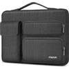 MOSISO 13.3 pollici Custodia Laptop Porta, 13-13.3 pollici Borsa PC Compatibile con MacBook Air/Pro 13 / Pro 14, HP Dell ASUS Lenovo, Lato Aperto Borse con 2 Alzato & 1 Tasche Patta, Grigio Ardesia