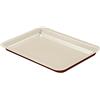 Guardini, Teglia rettangolare 26x37 cm, Acciaio con rivestimento antiaderente, Crema e Cioccolato, Made in Italy, Linea Chocoforme