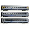 Roco 6200032 Roco HO Set 3 carrozze Cisalpino 1 e 2 classe ep. V scala 1:87