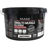 MAKE DESIGN FOR YOU | Smalto Murale Super Resistente, 9 litri, Bianco Satinato, Base Acqua. Crea una Superficie Compatta, Priva di Porosità e Anti-Polvere. Prodotto Certificato HACCP, Made in Italy.