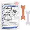 Taliwell Cerotti Nasali 100 Pezzi Taglia M Medi, Breathe Better, Respira Bene, Antirussamento Uomo, Strisce Nasali per Non Russare, Sportivi, Apnea