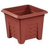 Poétic Poetic Terra Grande 985501400 Vaso per fori, con angoli, 50x50 cm, colore: Terracotta