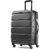 Samsonite Omni Pc Hardside Valigia Espandibile con Ruote Spinner, Nero, Checked-Medium 24-Inch, Omni Pc Hardside Valigia Espandibile Con Ruote Spinner