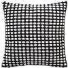 Douceur d'Intérieur Greta Fodera Per Cuscino, 40 x 40 cm, Ciniglia in Filato di Cotone, Nero