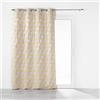 Douceur d'Intérieur, Tenda con occhielli (140 x 260 cm) Floriani Giallo, Jacquard
