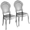 Careg sedie LUX serie Regis in policarbonato fumè made in Italy. set 2 pezzi…