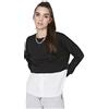 Trendyol Crew Neck Plain Regular Sweatshirt Maglia di Tuta, Black, S da Donna