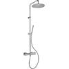 Jacuzzi Colonna doccia Jacuzzi Sunset con miscelatore termostatico deviatore e supporto doccia 0SU00199JA02 con flessibile grigio