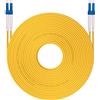 H!Fiber.com 30M OS2 LC to LC Fiber Patch Cable, Single Mode Jumper Duplex, 9/125um, LSZH Yellow, 98ft, 1310/1550nm Wavelength for 1G/10G SMF SFP Module And More, Available 1m - 100m
